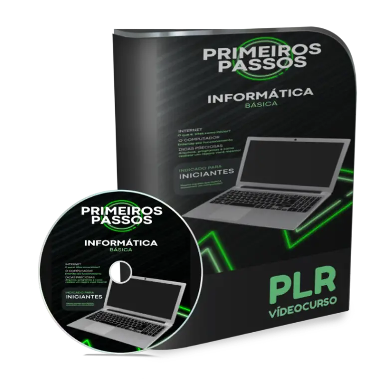 PLR Vídeo Curso Primeiros Passos Informática